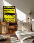 Plakat - Caution   Alligators