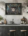 Plakat - Monkey Animal Vintage Art Illustration Wallart 06