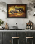 Plakat - Classic Car - Sepia Illustration 85