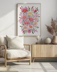 Poster - Winterlynn bouquet in pink