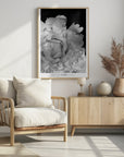 Poster - Enjoy the little things peony BW