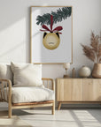 Poster - Meowry bauble (gold white)