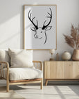 Poster - Reindeer head