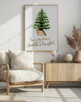 Plakat - Cozy Christmas tree with holiday wishes