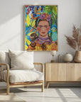 Poster - Frida and her parrots