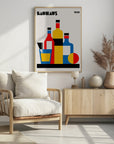 Plakat - Bauhaus Wine Print