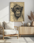 Poster - Monkey drawing