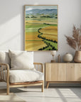 Plakat - Queniva patchwork landscape