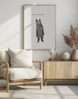 Poster - Cat wants Dinner - funny cat art