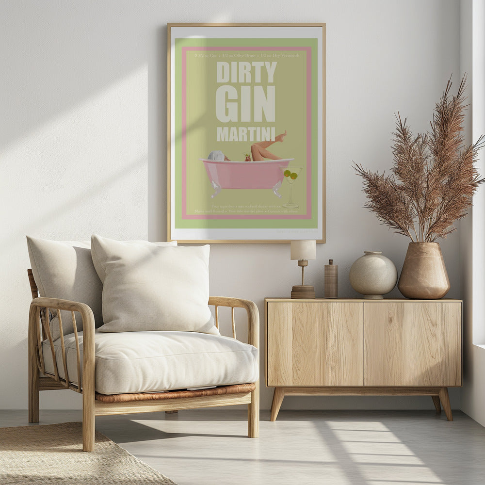 Plakat - Jlr Cocktails- Dirty Gin Martini