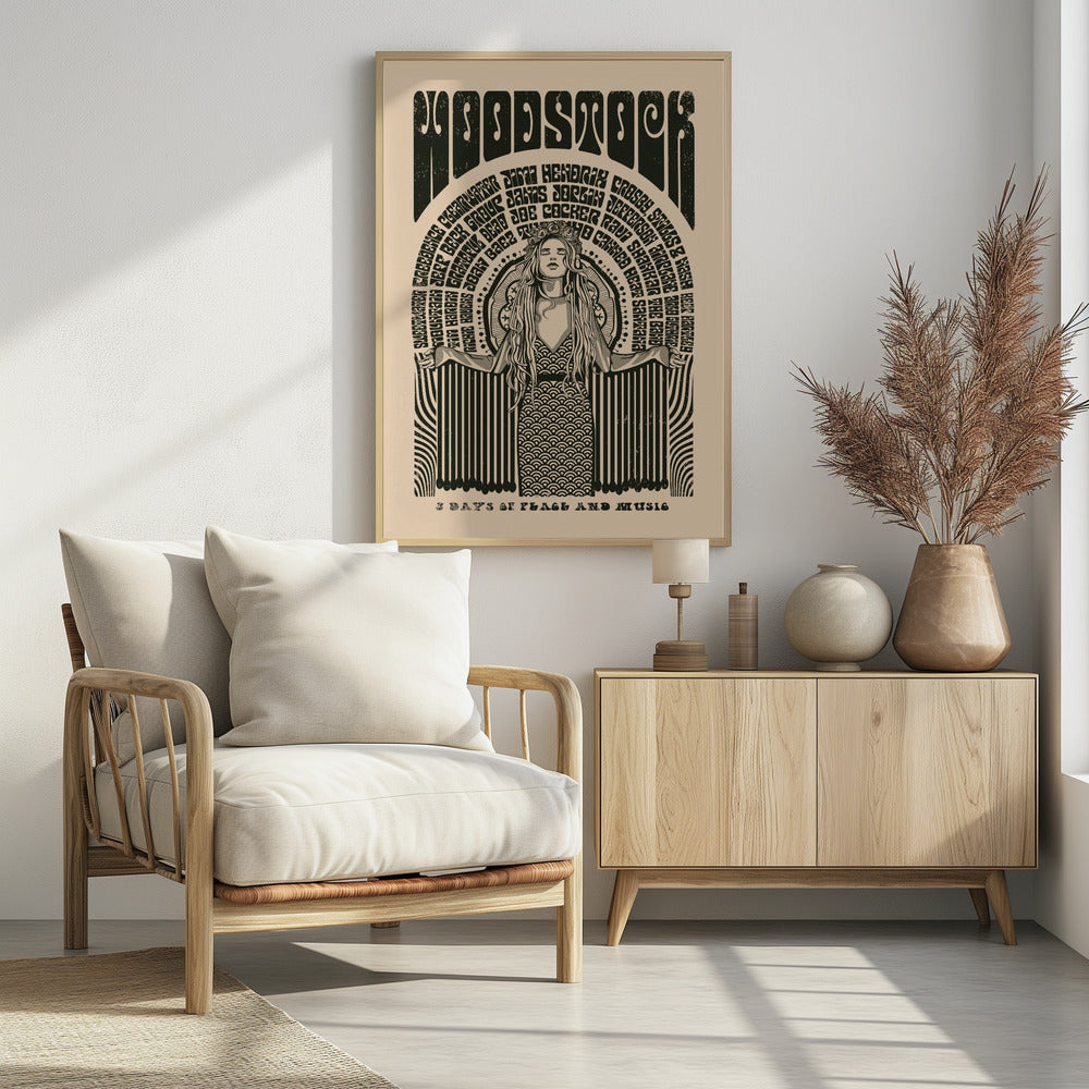 Plakat - Woodstock Vintage