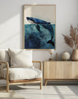 Poster - Animal Watercolor Art Sea Life Whale