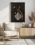 Plakat - Midcentury Ikebana Dark