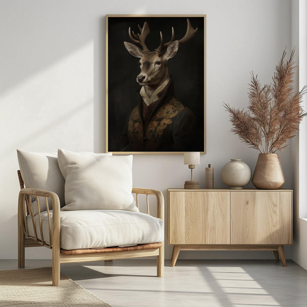 Plakat - Stag Portrait