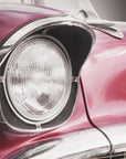 Poster - American classic car Bel Air 1957 Headlight