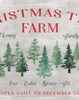 Poster - Christmas tree farm sign