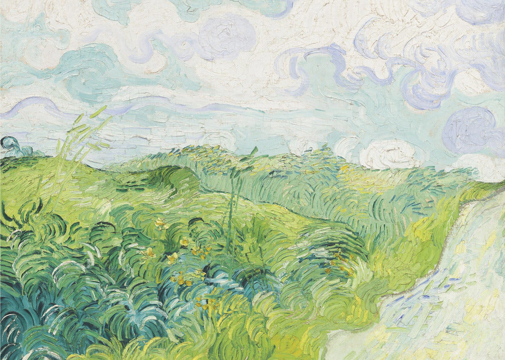 Plakat - Green Wheat Fields, Auvers (1890) By Vincent Van Gogh