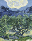 Poster - Vincent Van Gogh's Olive Trees With the Alpilles In the Background (1889)