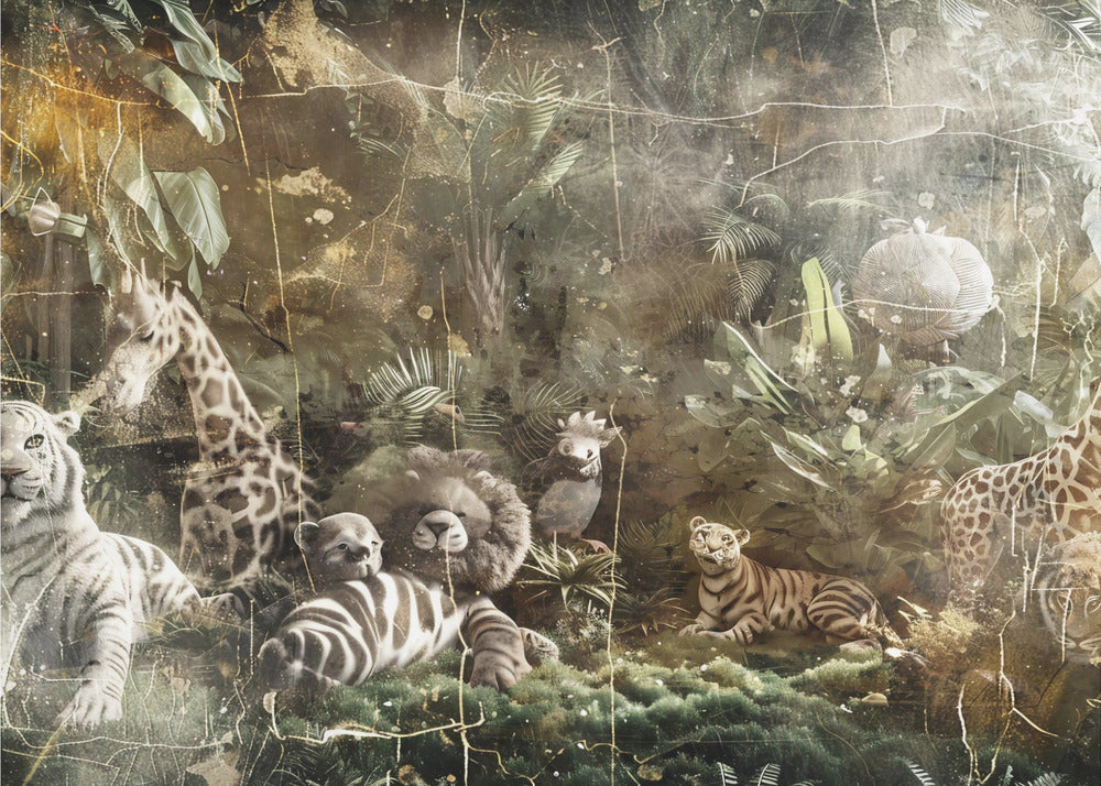 Plakat - Jungle Animals Art Illustration 02