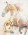 Plakat - Horse Animal Vintage Art Illustration Wallart 07