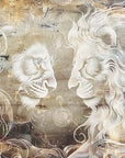 Plakat - Lion Animal Vintage Art Illustration Wallart 01