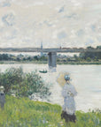 Plakat - Claude Monet's the Promenade With the Railroad Bridge, Argenteuil (1874)