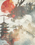 Plakat - Japan Ink Art Illustration Wallart 24