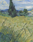 Plakat - Green Wheat Field With Cypress (1889)