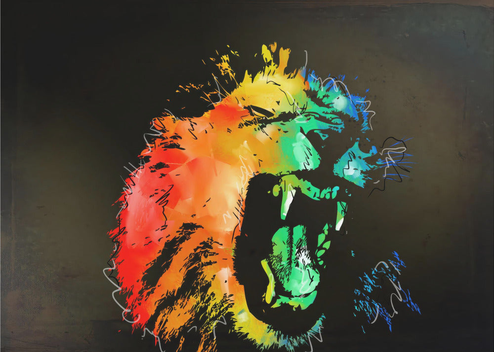 Poster - Lion Illustration 15