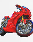 Poster - Motobike Red 07