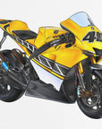 Plakat - Motorbike Yellow