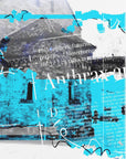 Poster - Collage Architecture Blue