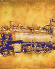 Poster - Train - Sepia Illustration 69