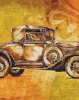 Poster - Classic Car - Sepia Illustration 81