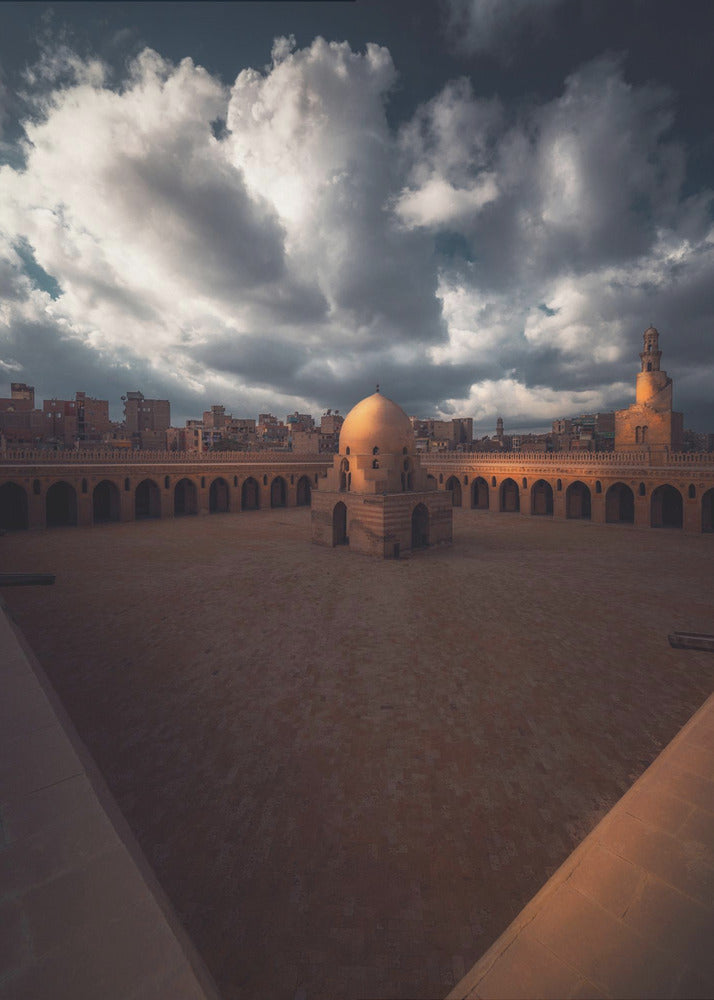 Plakat - Mosque under the clouds