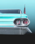 Poster - US classic car 1961 Sedan Deville