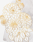 Poster - Pacey bouquet in gold and grey