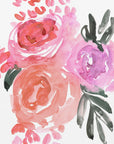 Poster - Maeko loose watercolor florals I