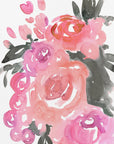 Poster - Maeko loose watercolor florals II