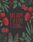 Poster - Merry everything in black