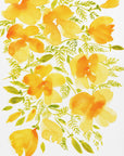 Plakat - Watercolor California poppies quad 4