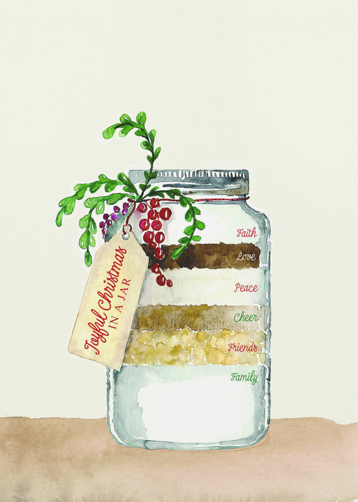 Plakat - Joyful Christmas in a jar