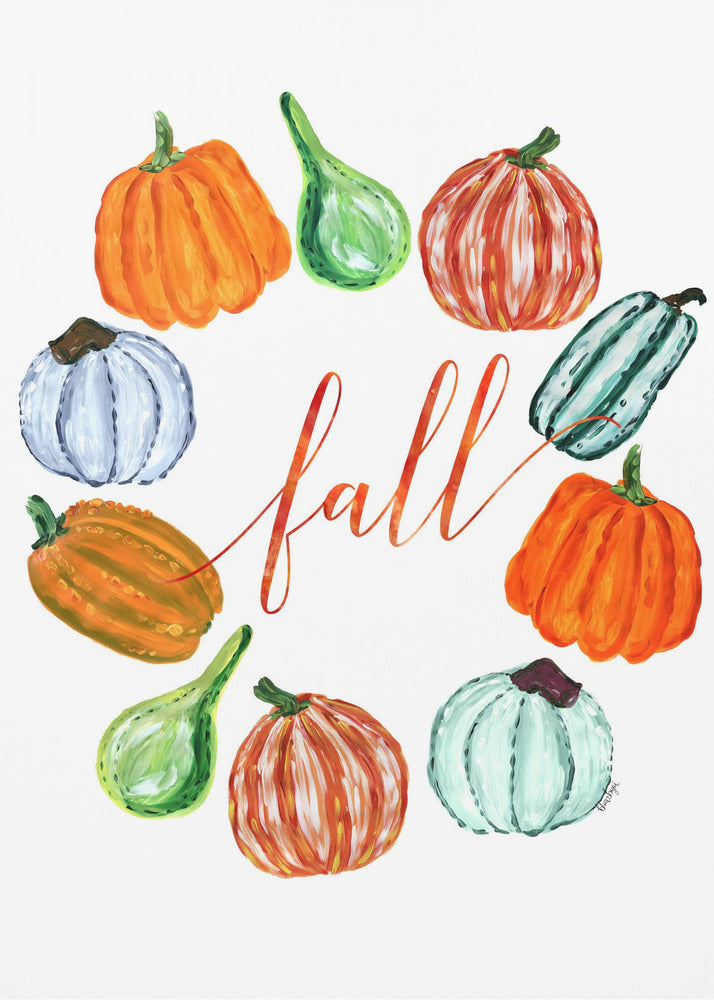 Plakat - Fall pumkins