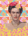 Poster - Frida with flowers