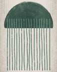 Poster - Emerald Suspicious Jellyfish