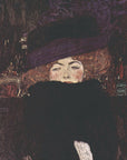 Poster - Dame Mit Hut Und Federboa (1909)