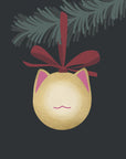 Poster - Meowry bauble (black gold)