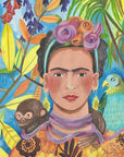 Poster - Frida and her parrots