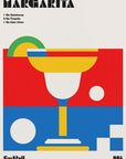 Poster - Margarita Bauhaus Cocktail