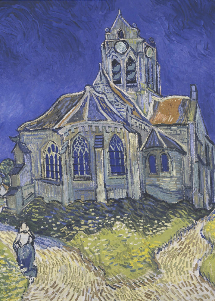 Poster - Vincent Van Gogh&#39;s the Church At Auvers (1890)